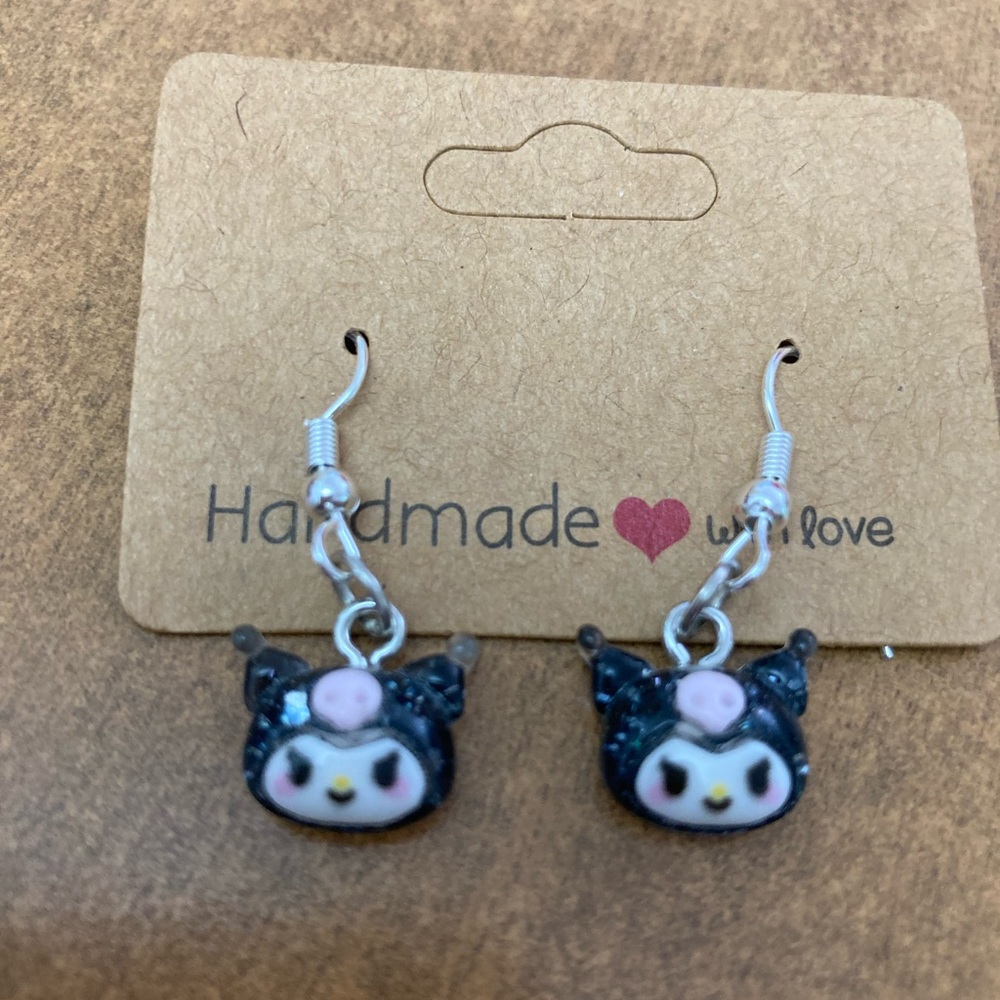 Kuromi Character Earrings